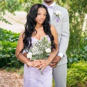 Lilac Mermaid Prom Dress